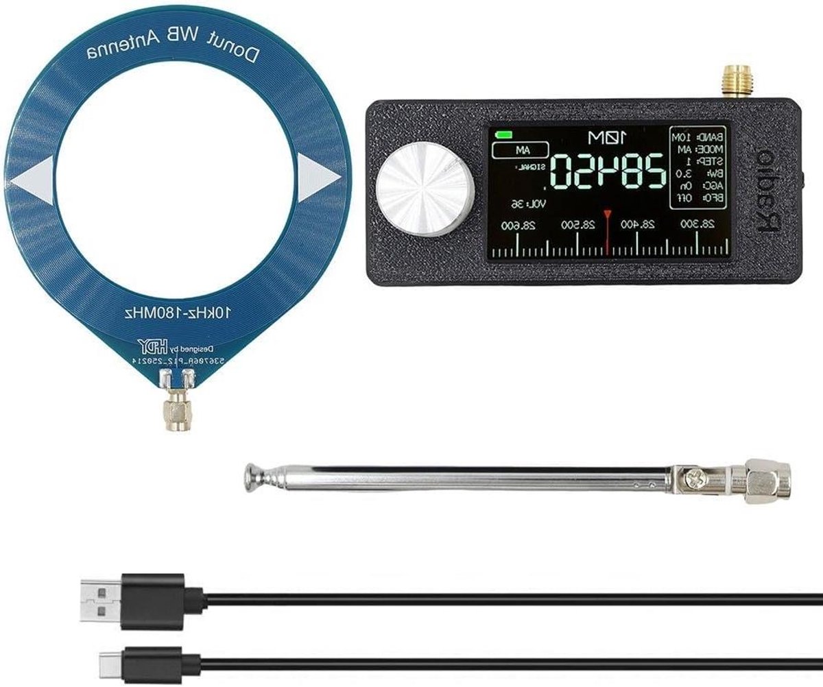 Radio Ontvanger - Volledige Band - Luisteren Muziek - IPS Kleurenscherm - 7.3 x 3.2 cm - Wit