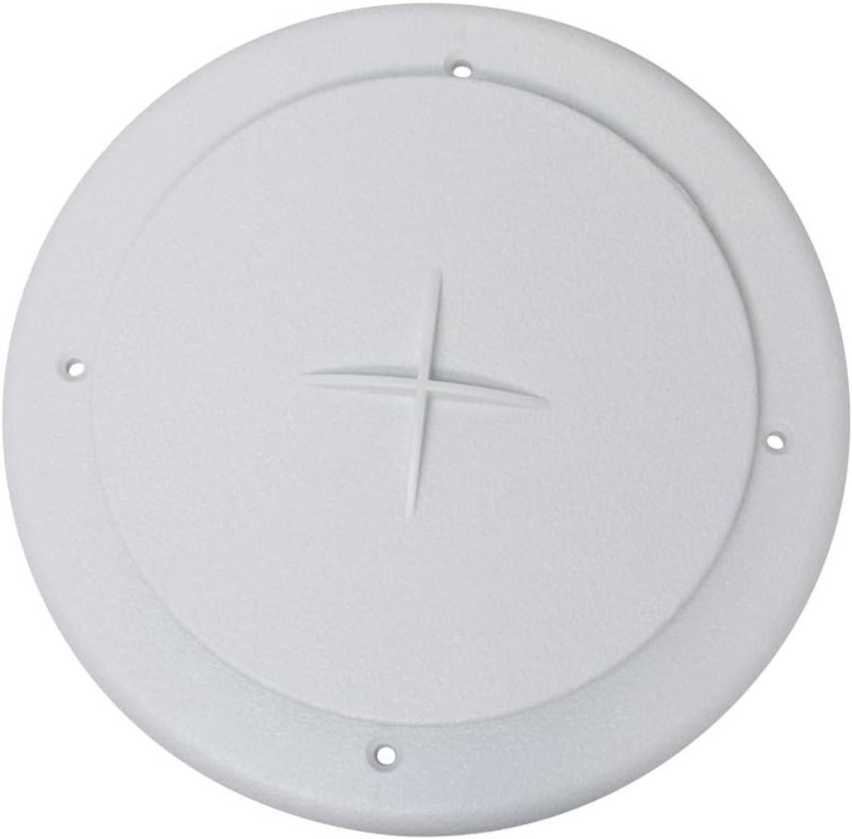 Roterende/Gedempte Verwarming en A/C Ventilatierooster Wit 4 inch ID