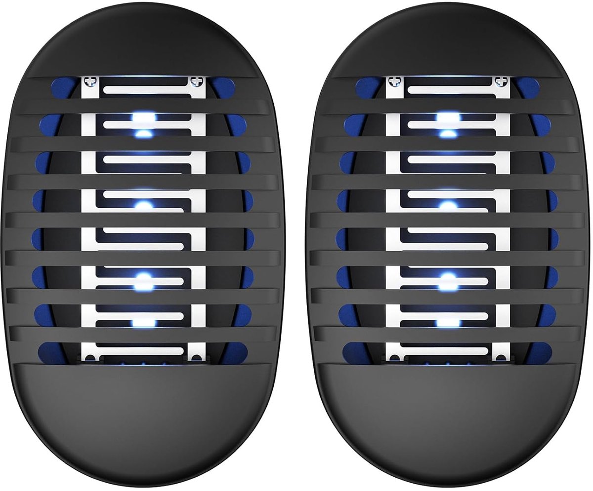 Thijox - Elektrische Insectenverdelger, Muggenkiller met UV-Licht, Krachtige Muggenverdelger met Reinigingsborstel, 2 Stuks voor Thuis, Slaapkamer, Ke