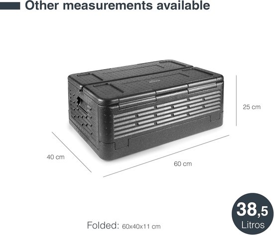 Thermobox EPP 18 l - Houdt levensmiddelen koud of warm, Lichte en robuuste isolatie, Opvouwbaar en waterdicht van Merkloos — afbeelding 2