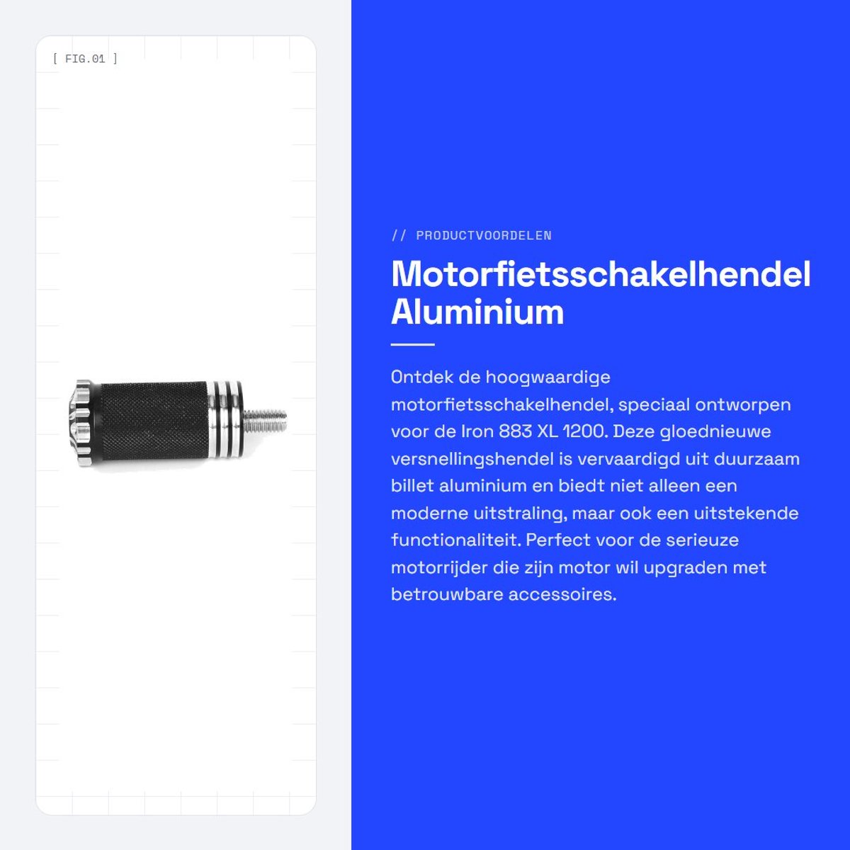 Dailygoods- Motorfietsschakelhendel Gemaakt van hoogwaardig aluminium - Versnellingshendel - Teenvoetsteun - Motoraccessoires - Geschikt voor Iron 883 XL 1200 - Gloednieuw - Schakelhendel