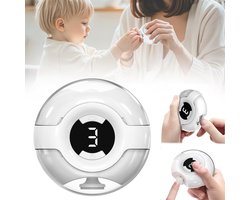 Electric Nail Trimmers for Seniors – Rechargeable Electric Toenail Clippers for Seniors & Adults – Smart Safety Nail Cutter for Thick Nails & Toenails – Electric Nail Polisher (White)