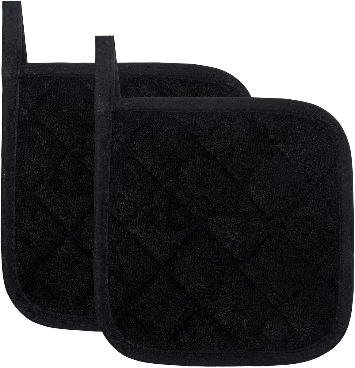 SnelShoppen - 2Pcs Warmtebestendige Ovenhanddoeken, Multifunctionele Katoenen Pannenonderzetters, Antislip Keuken Hittebestendige Liner, 17x17 cm voor