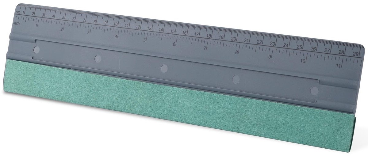 Dailygoods - Viltwisser, Vinylwisser met Schaalliniaal Autowrapwisser Raamfolie Schraper voor Autobehang Wikkelen Grafisch Behang Gladmaken Raamfolie (Groot)