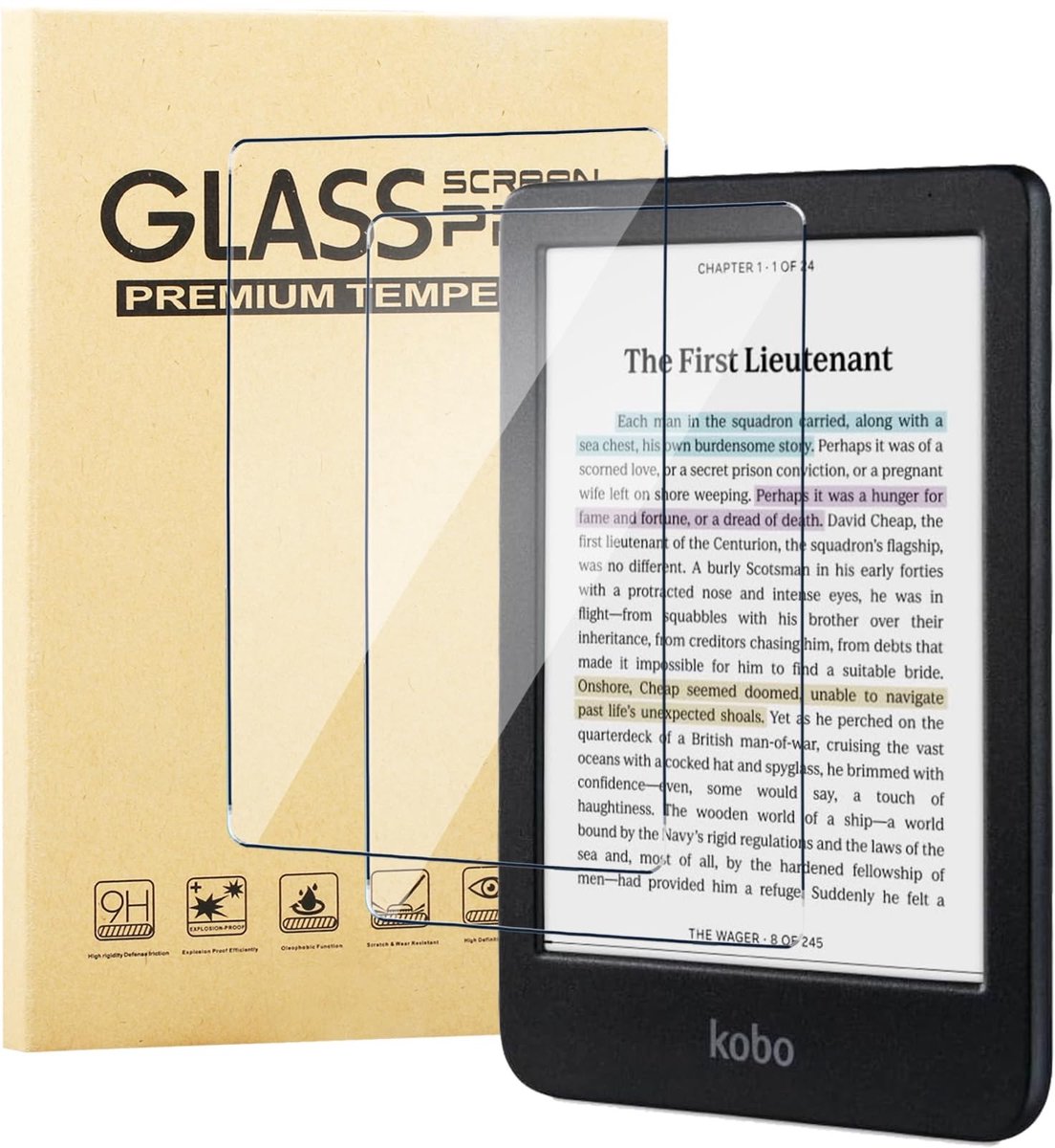 Dailygoods- Schermbeschermer 9H hardheid - 2 stuks - Krasbestendig - HD helder gehard glas - Antivingerafdruk - Hoge gevoeligheid - Screenprotector