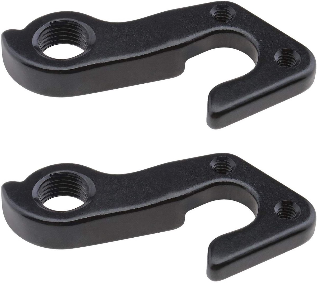 Dailygoods- Derailleurhaak 2 Stuks - Achterderailleur Hanger - Aluminiumlegering - Zwart - Vervanging - Compatibel met GT Corsa - Fietsachterhanger