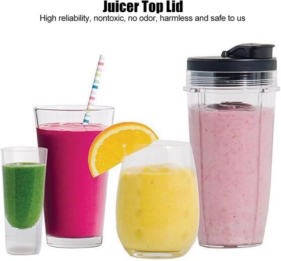 Vervangend deksel voor juicer met flip-top, blenderbekers voor smoothies en sap, geschikt voor diverse blenders — afbeelding 4