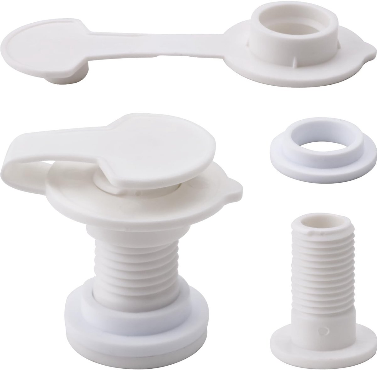 Cooler Drain Plug Kit - 1.5 Inch Afvoerkap met Tied Caps