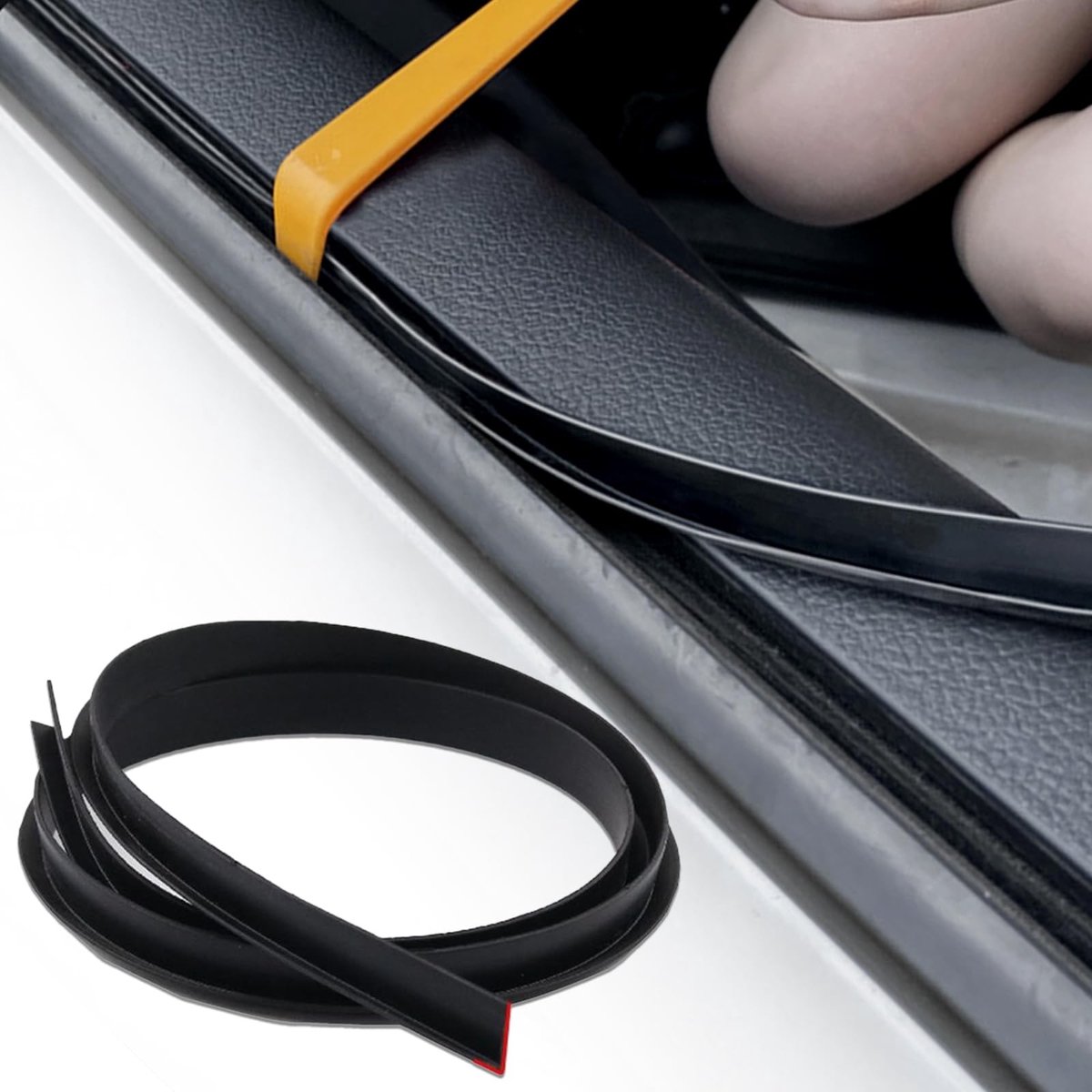 Auto Raam Sealing Strip - Universele Rubber V-vorm met Installatietool