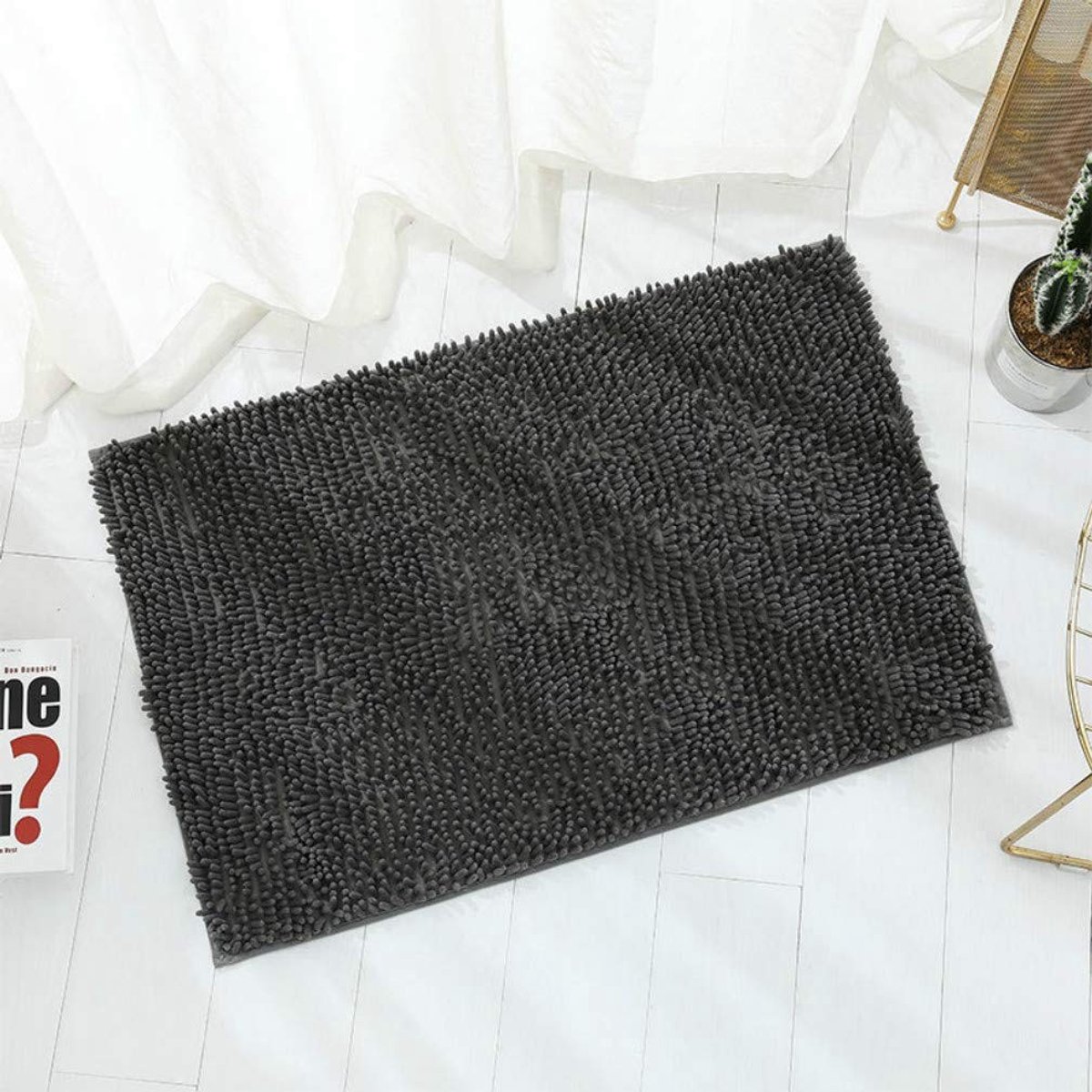 Chenille Vloermat - Absorberend en Antislip - 50 x 80 cm