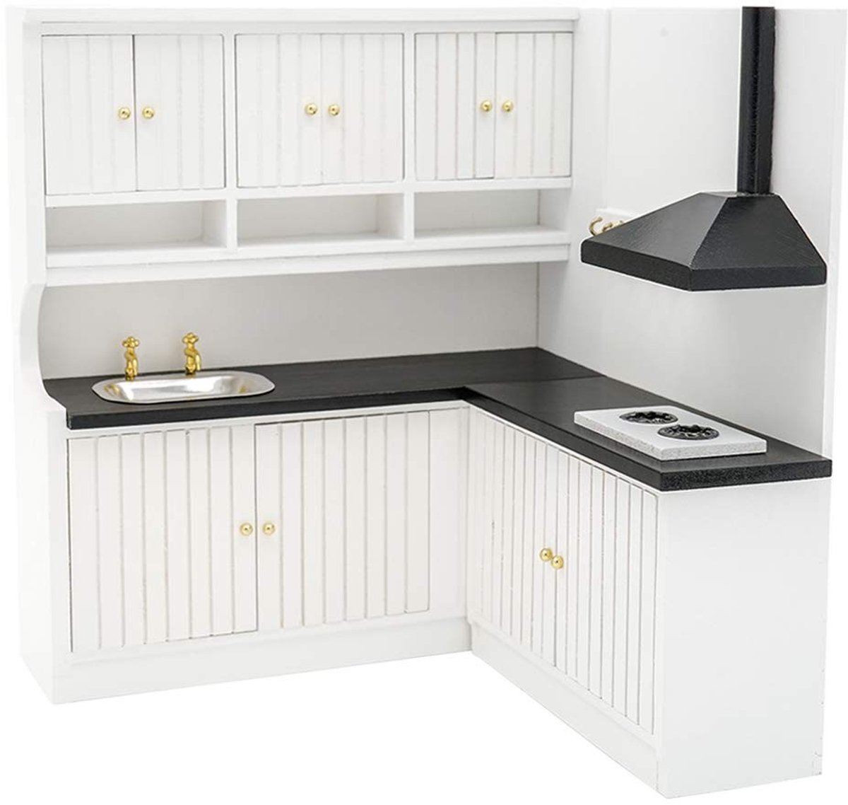 Miniatuur Keuken Kast voor Poppenhuis - Wit - 1/12 Schaal