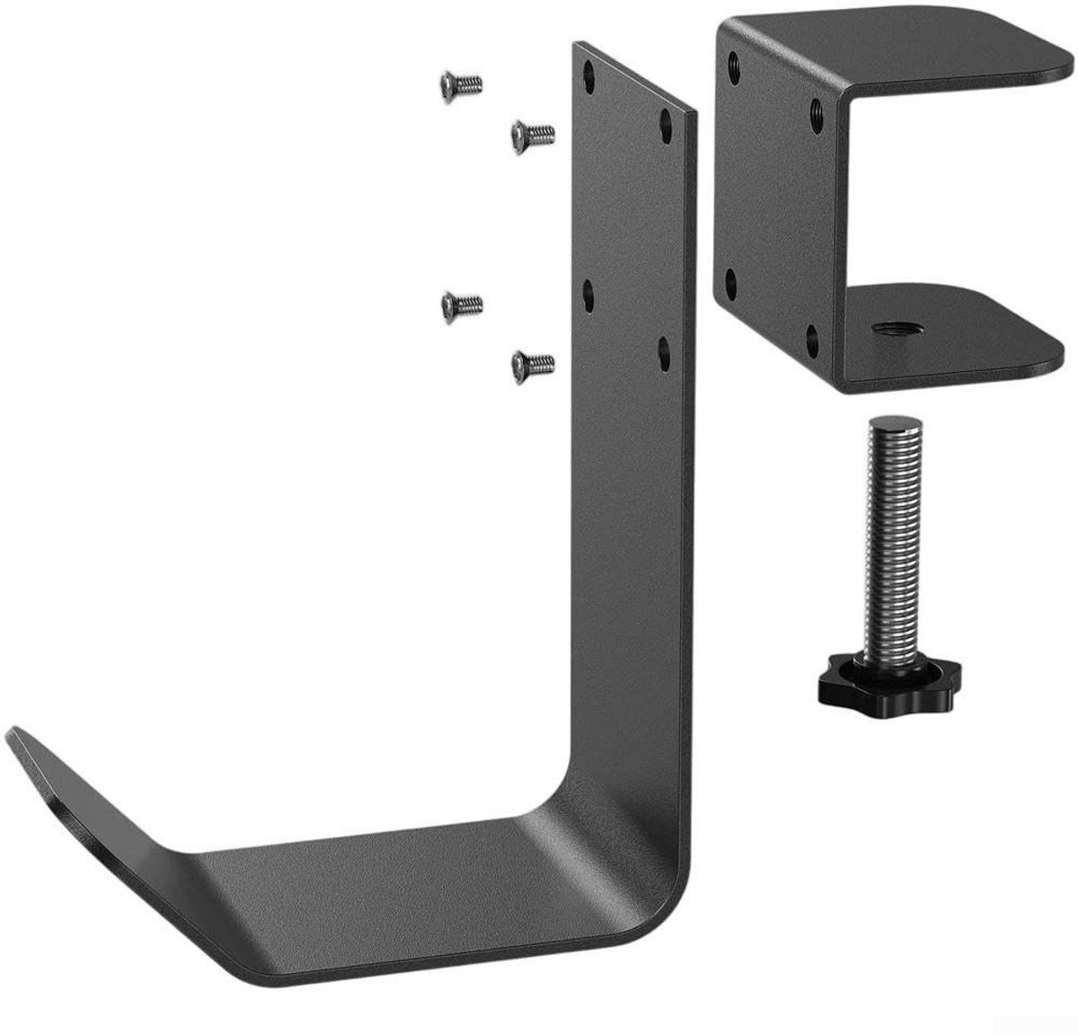 Onder Bureau Hoofdtelefoonhouder - Metalen Klem Haak - Zwart