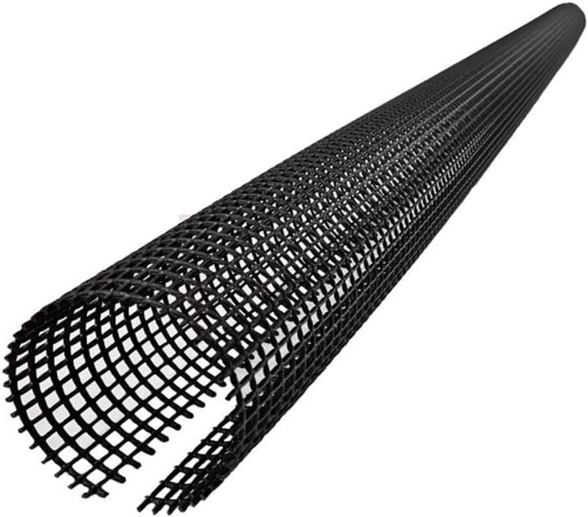 Bladbescherming voor dakgoten - 2 meter - UV-bestendig - Zwart kunststof