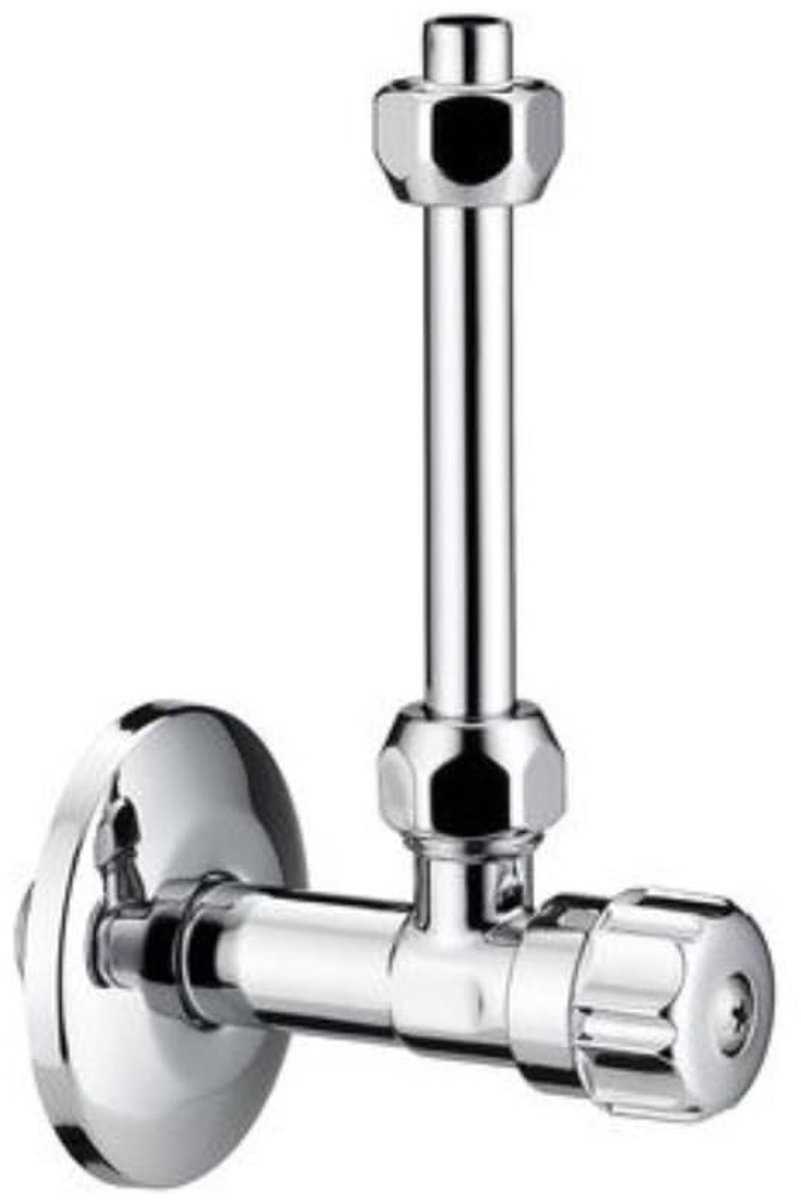 Stopkraan van messing voor toiletcassette - 1/2 inch - 10 mm x 10 cm