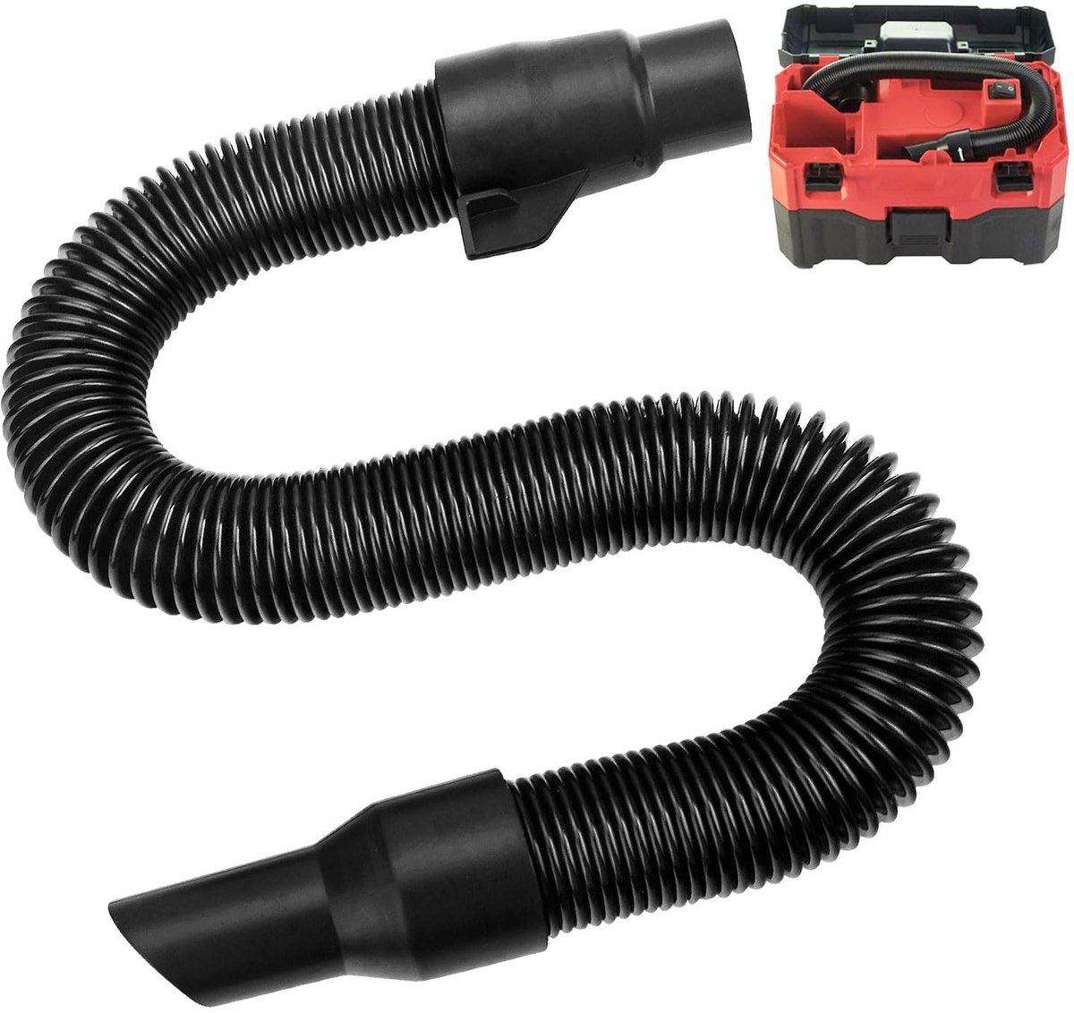 Slang voor Milwaukee M18 Wet/Dry Vacuüm - 15 Feet - Zwart