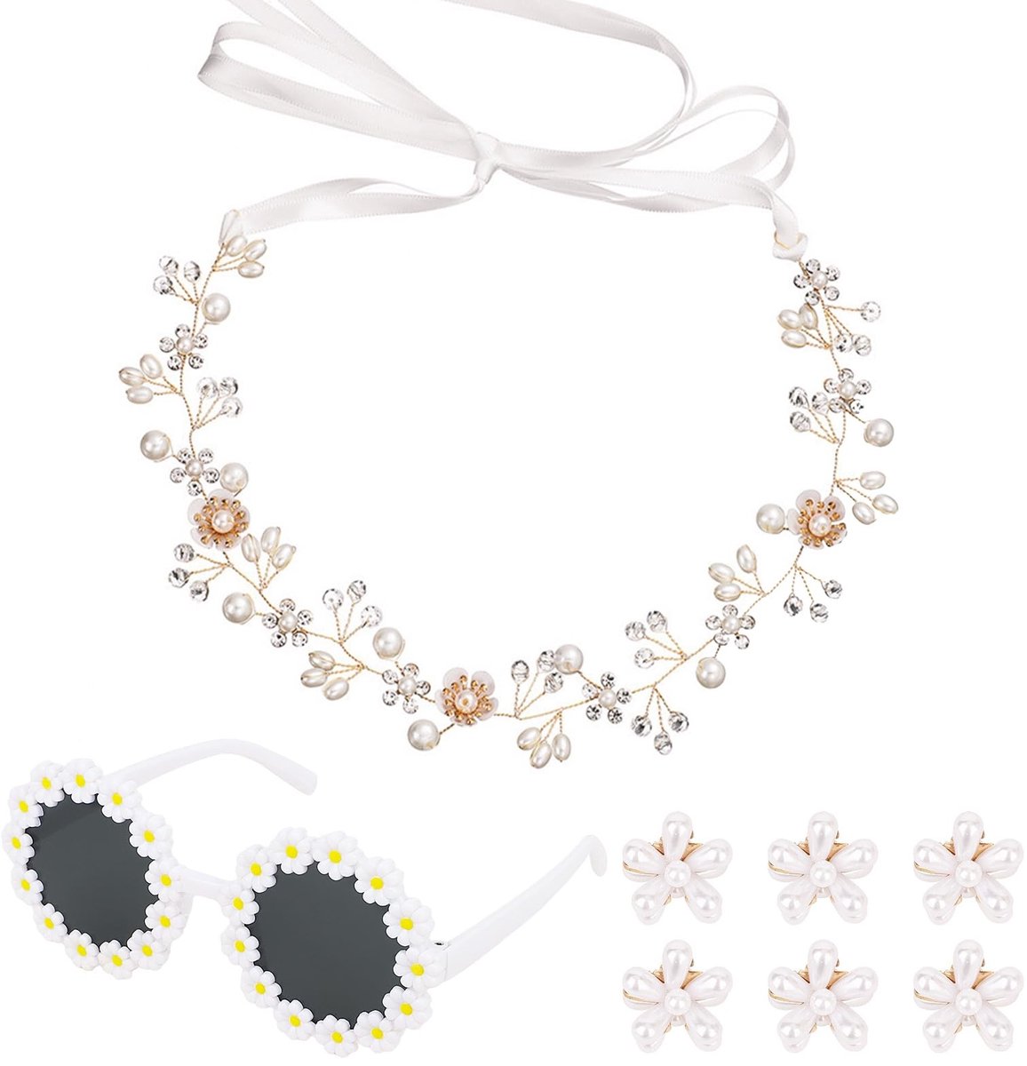 Flower Girl Proposal Haaraccessoires - 8 Stuks