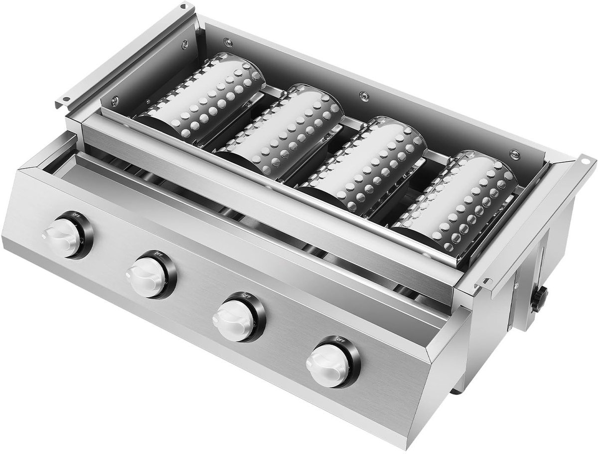 Gas Grill met 4 Branders - 58 x 20 x 40 cm