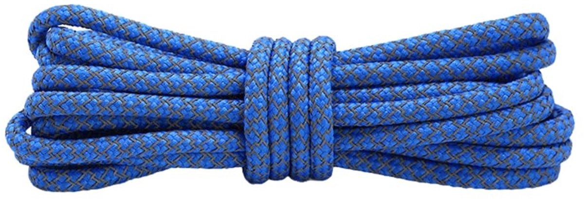 Reflecterende Ronde Laces - 120 cm - Blauw