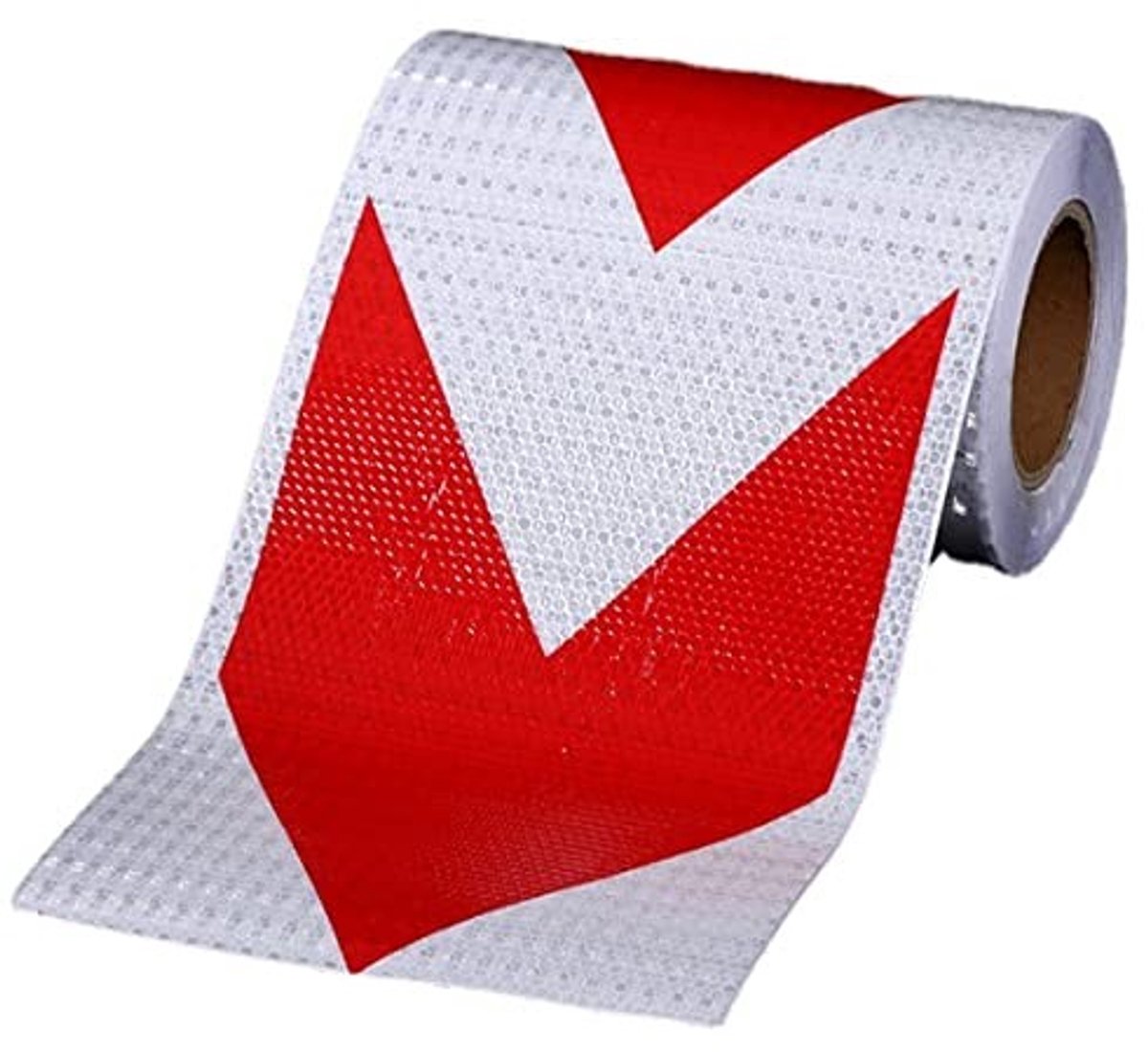 Wegveiligheidswaarschuwing - Reflectief - Rood/Wit - Pijl - Zelfklevend - 20 cm