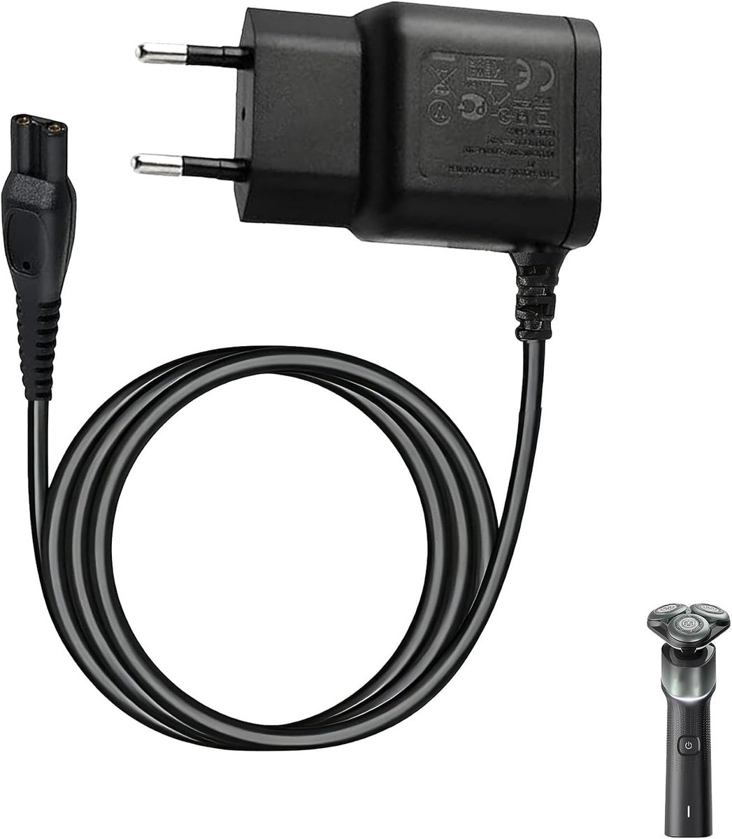 Oplader voor 15V Scheerapparaten - Universele Voeding voor Elektrische Scheerapparaten - Compact, Veilig en Efficiënt voor Diverse Modellen