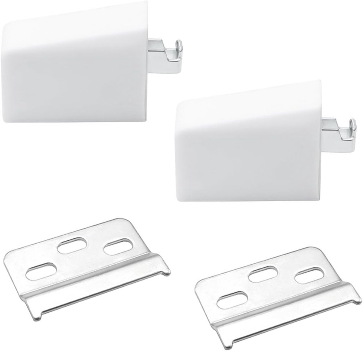 Verstelbare Wandbeugel voor Keukenkast, 2 Stuks, Muurbevestiging, Ideaal voor Opbergruimte en Meubelmontage, Wit