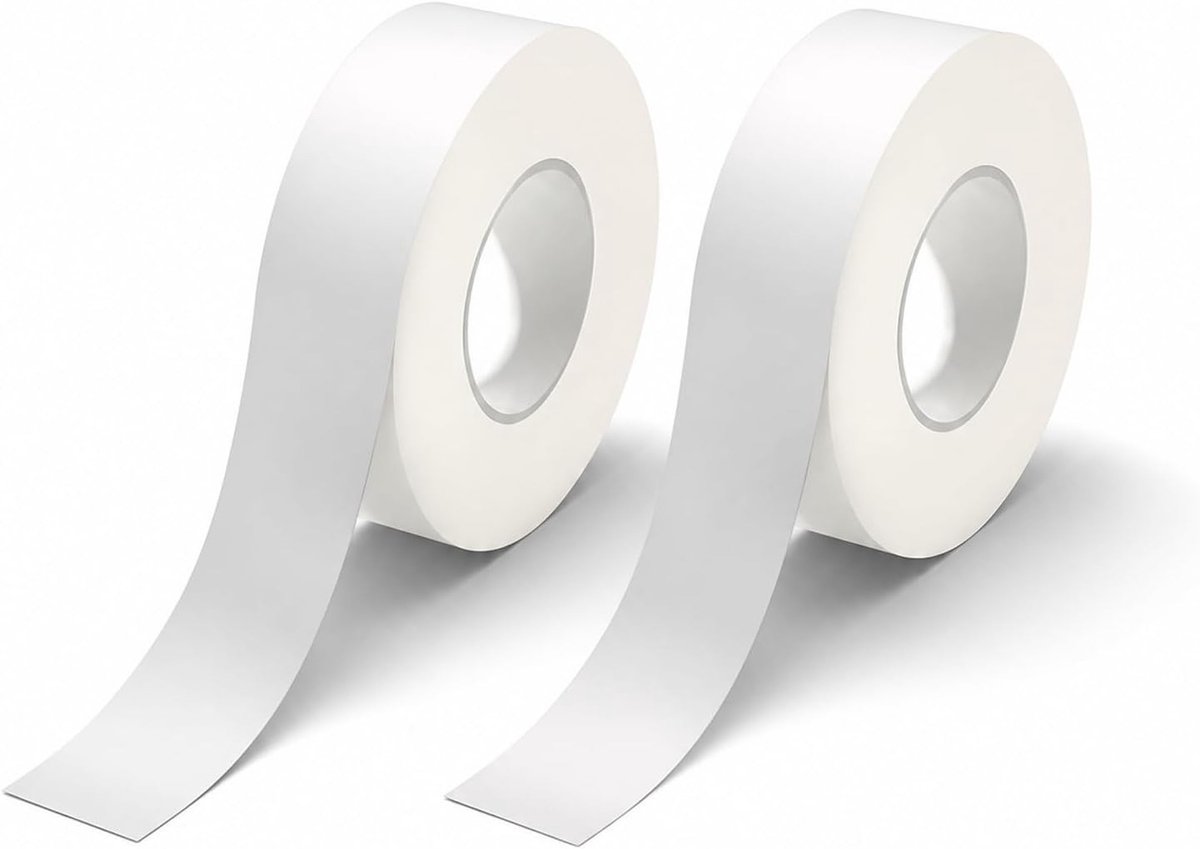 Zelfklevende thermo-labeltape, 15 mm, voor etiketteren, 2 rollen, ideaal voor opslag en organisatie