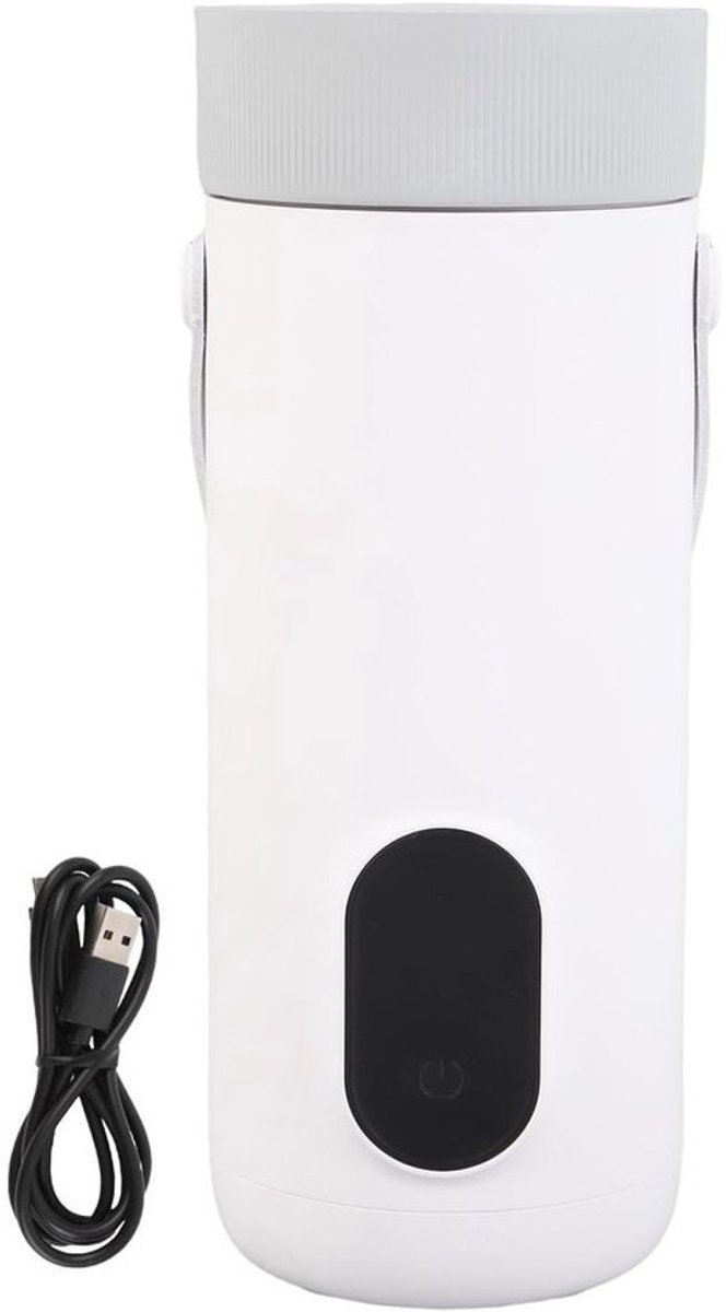 Draagbare Elektrische Waterkoker - Mini Waterkoker Reizen - Warm Water Meenemen - 4 Temperatuurinstellingen - 350 ml - Zwart