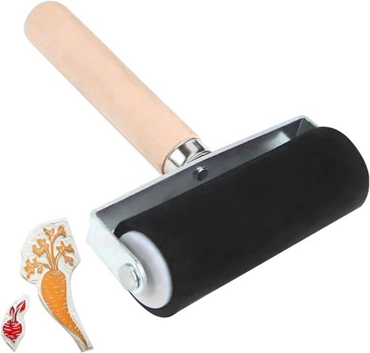 Lijmroller - Inktapplicator Stempelroller - Behang Aanbrengen - Gelijkmatige Dekking - 3.8 Centimeter - Niet Gespecificeerd