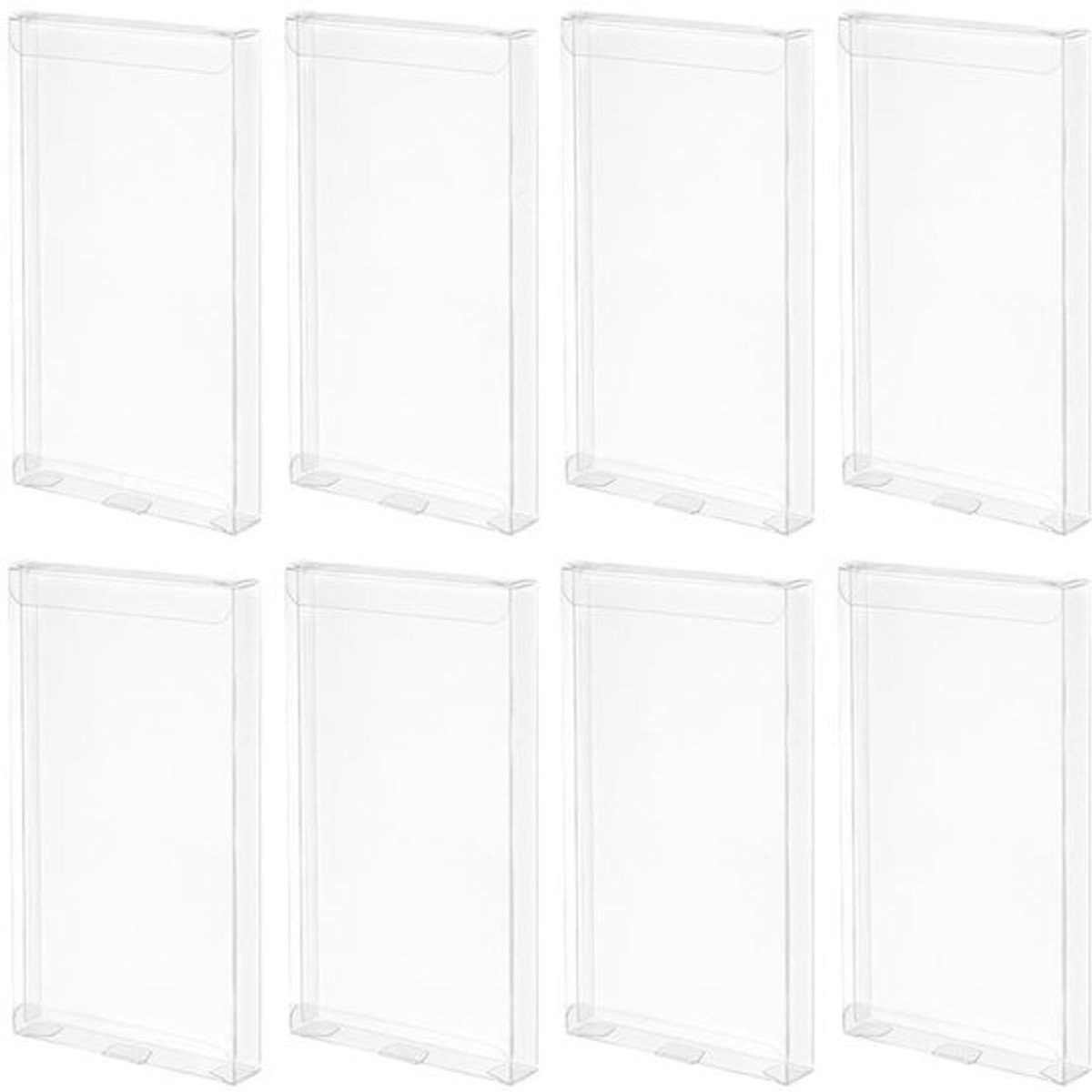 Dailygoods- Traktatiedoosjes 30 stuks - Transparante geschenkdoosjes - Rechthoekige doosjes - PVC - Afmetingen 18 x 10 x 1,8 cm - Voor snoep en feesten