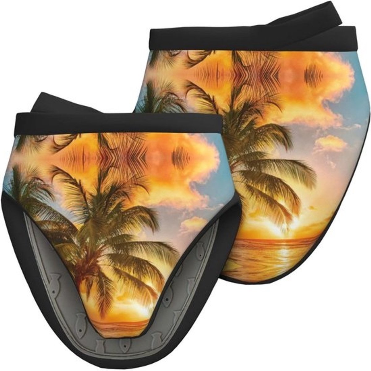 Ovenwanten Set - Mini Ovenhandschoenen Keuken - Veilig Hete Pannen - Hittebestendig tot 260°C - 2 stuks 15x15 cm