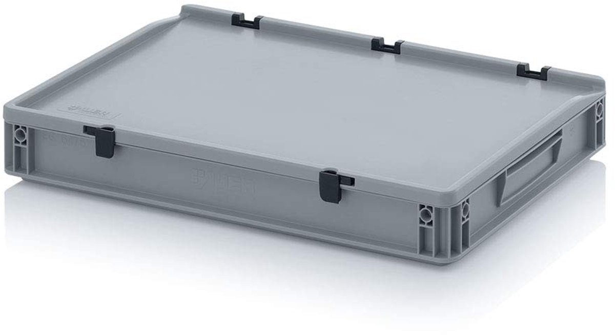 Euro Container met Scharnierdeksel - 15 liter - Grijs