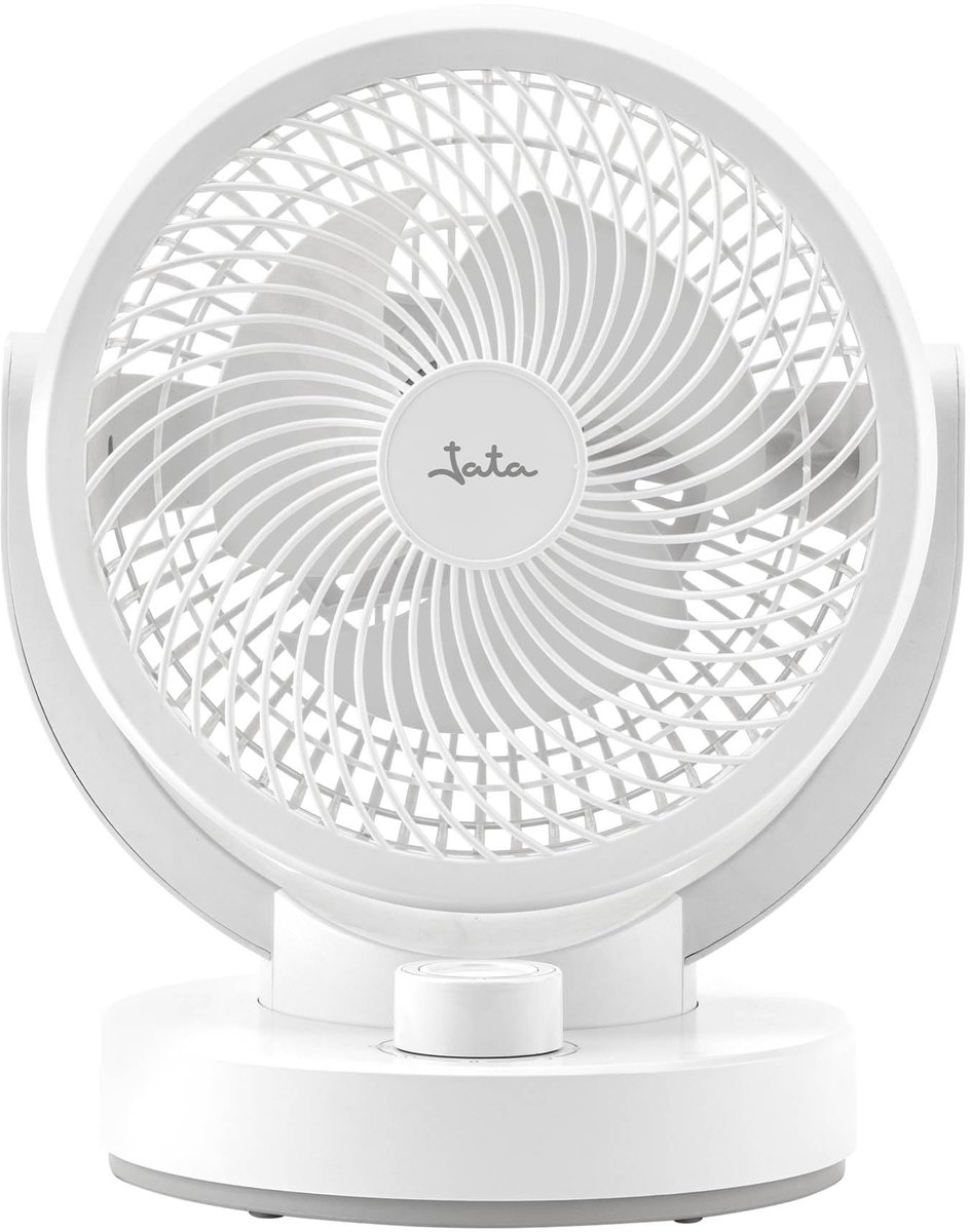 Compacte Ventilator met Oscillatie en 3 Snelheden - Wit