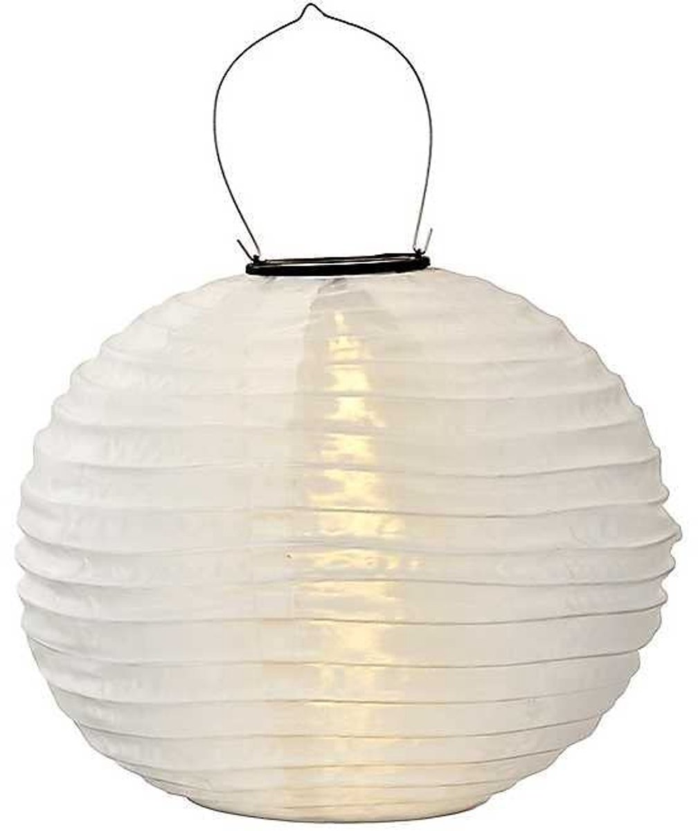 Solar Lantaarns - Warm Wit - Rond 25 cm - Set van 10
