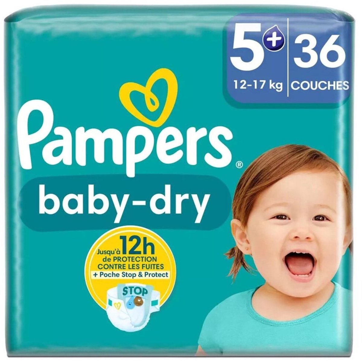 Baby Dry Luiers - Size 5+ - Mega Pack van 72 stuks