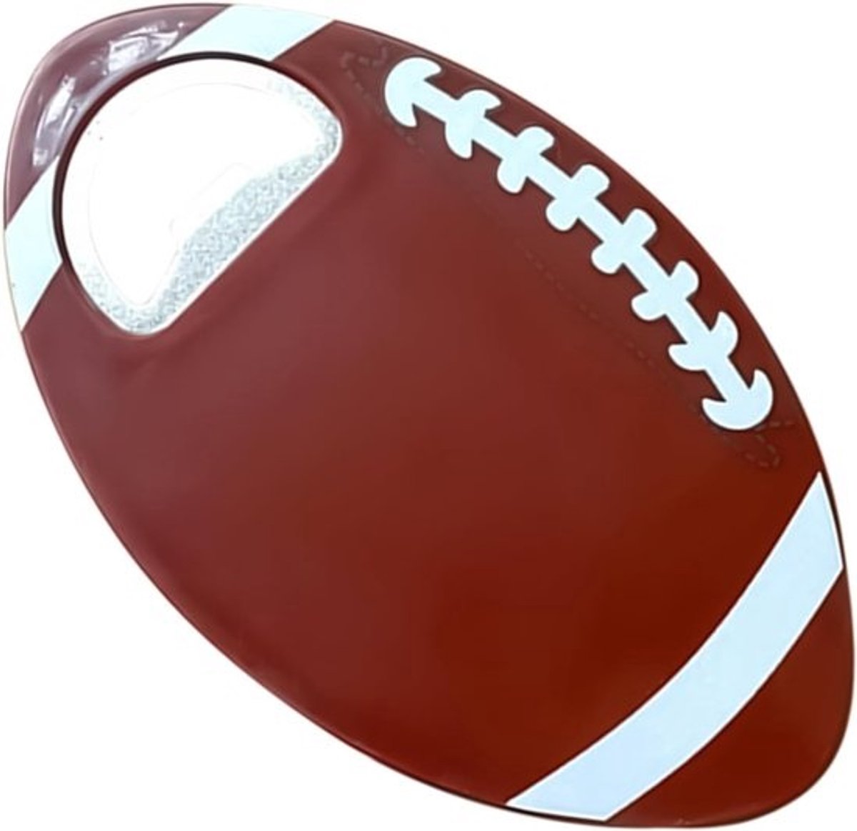 Grappige Flesopener - Voetbal Bieropener - Feestelijke Drankjes Openen - Robuust ABS en IJzer - 125 x 75 cm - Roodbruin