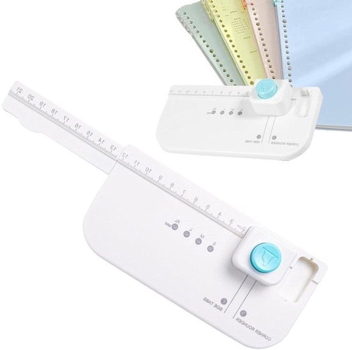 Tabbladen Perforator - Label Maker Divider Punch - Papier Knutselen - Vier Label Formaten - 30-60 mm breed - null