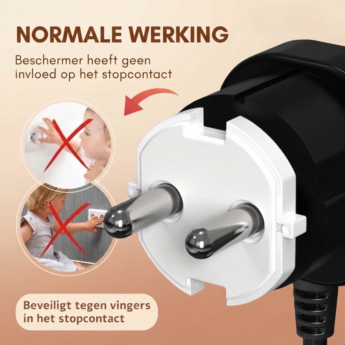 16 Stuks - Stopcontact Beveiliging - Nederlands - Zelfklevend - Stopcontactbeschermers - Stopcontactbeveiliging