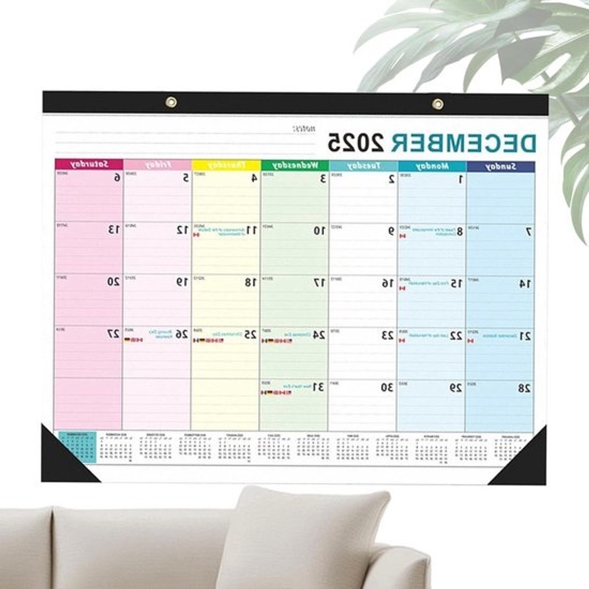 Wandkalender - Maandkalender Jaarkalender - Planning Thuis - Dikke Papier Kwaliteit - 43 x 30 cm - Niet gespecificeerd
