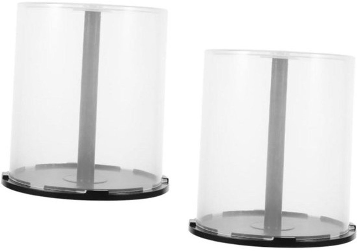 CD Opbergbak - CD Opslag Houder - CD's Organiseren - Beschermt Tegen Vuil - 15.1x14.2x14.2 cm - Zoals Afgebeeld