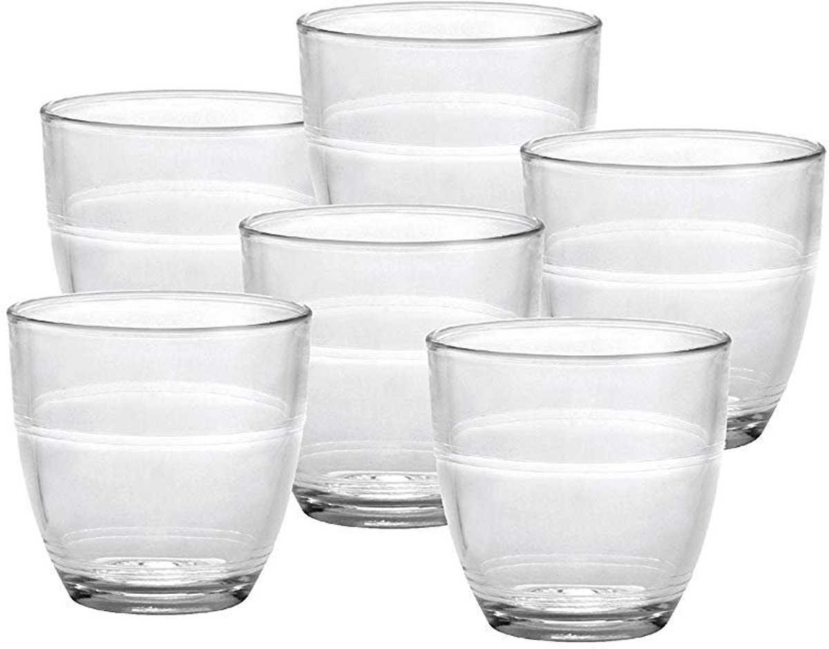 SnelShoppen - Set van 6 Transparante Duralex Glazen Tumbler 9 cl - Perfect voor Feest, Keuken, Camping en Tuin - Duurzaam en Stijlvol