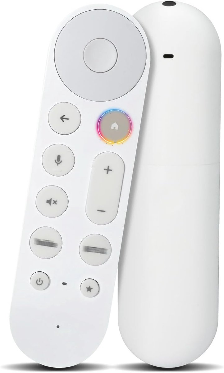 SnelShoppen - Vervangende Chromecast Afstandsbediening voor Google TV 4K, Stemgestuurde Remote Controle, Compatibel met Chromecast 4K, Handfree Google