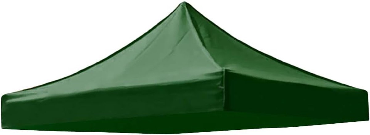 SnelShoppen - Vervangende Daktentdoek voor Partytent, Tuin, Camping, Donkergroen, 3 x 3 m, Geschikt voor 4-Poots Frame, Bescherming tegen Zon en Regen