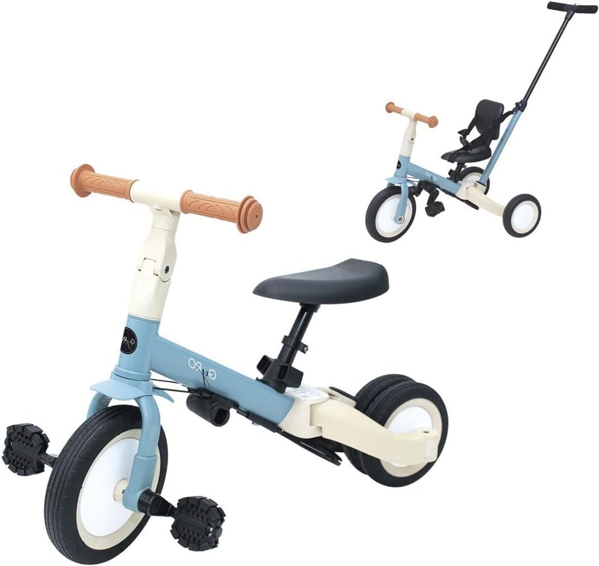 Babydriewieler 5-in-1 - Meegroeifiets Kinderfiets - Leren Fietsen - Groeit Mee Met Kind - 67 x 46 x 37 cm