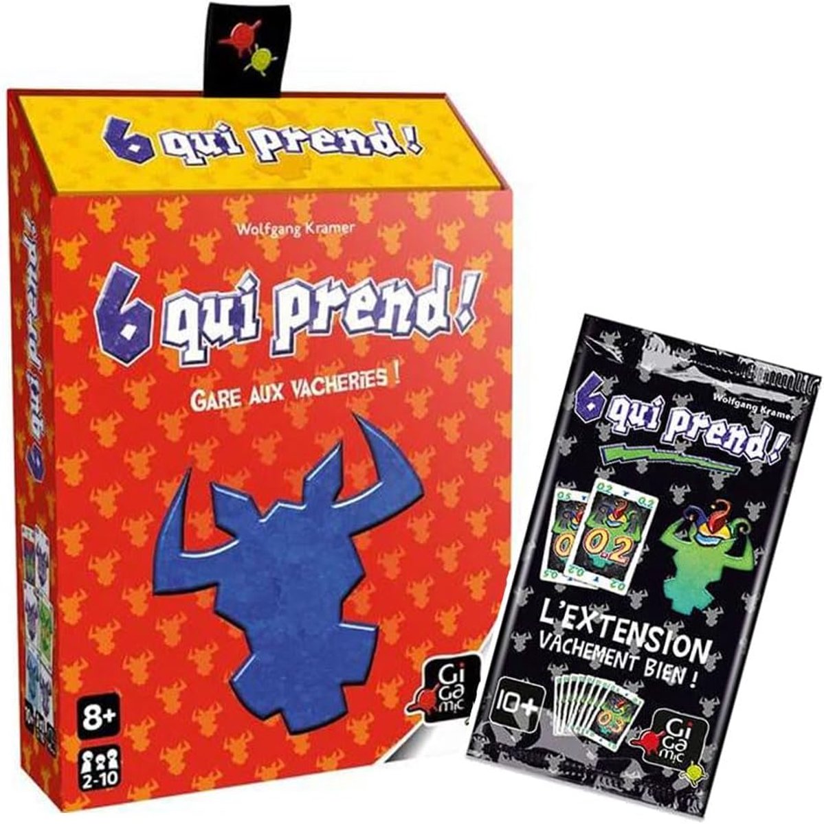 SnelShoppen - PKGamePack 6 Who Takes! (2024 Basic Game Edition + Vache Uitbreiding) - Franse Versie, Kaartspel voor Feest, Gezelligheid, en Familie-ac