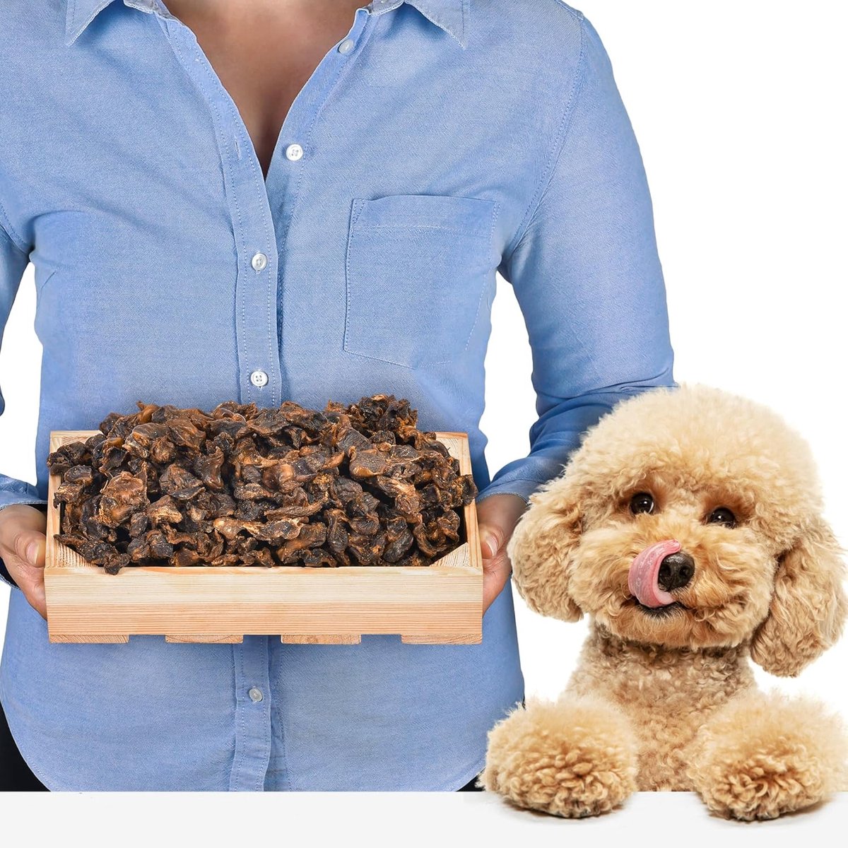 SnelShoppen - Kippenmagen Hondensnacks 1 kg - Natuurlijk, Graanvrij, Glutenvrij - Langdurig Kauwplezier - Monoproteïne Lekkernijen voor Honden