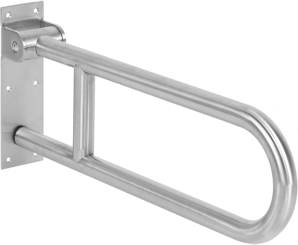 Thijox - Opklapbare Toiletbeugel 60 cm - RVS Wandbeugel - Tot 150 kg - Toiletsteun - Handgreep voor Senioren - Sta Hulp - Veiligheidssteun voor Badkam