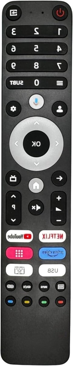 Vervangende Afstandsbediening - Universele Controller - TV Bediening - Volledige Functionaliteit - 10 Meter Bereik - Zwart