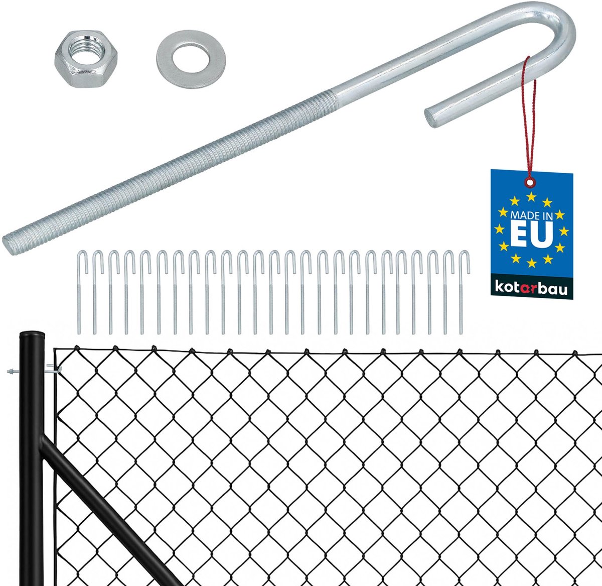 KOTARBAU 25 Stuks Draadspanner van Verzinkt Staal M6, Kabelspanner, Hekspanners