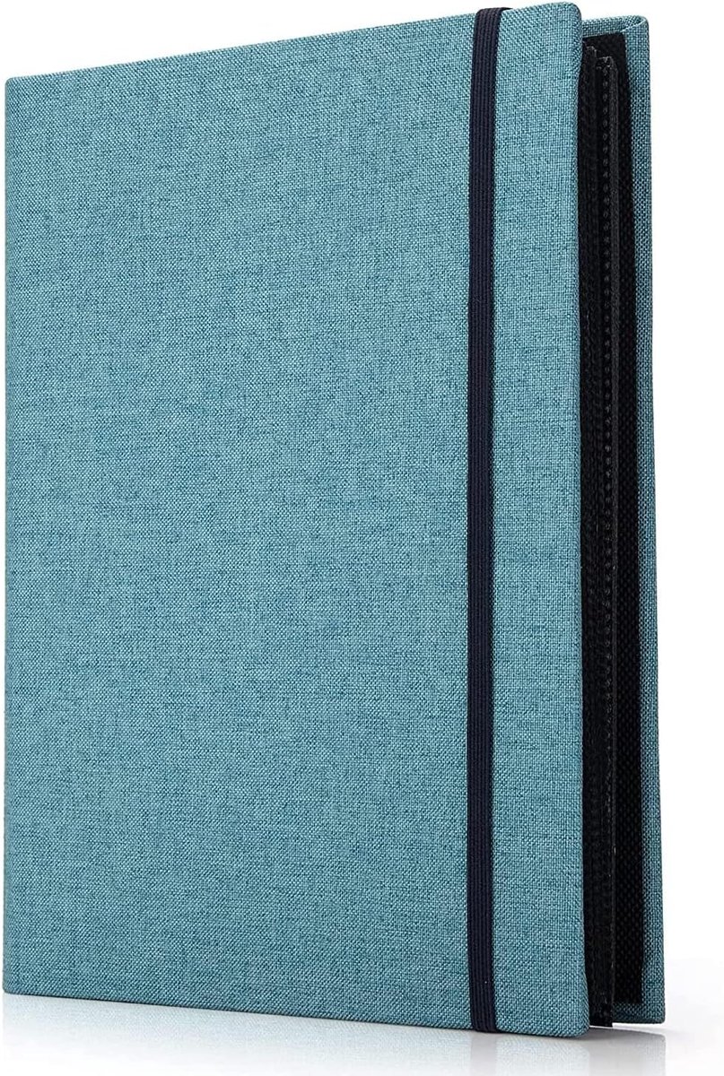 SnelShoppen - Photo Album 10x15 cm voor 200 Foto's - Vintage Linen Foto Boek met Zwarte Pagina's voor Familie, Huwelijk, Verjaardag, Baby, Vakantie (B