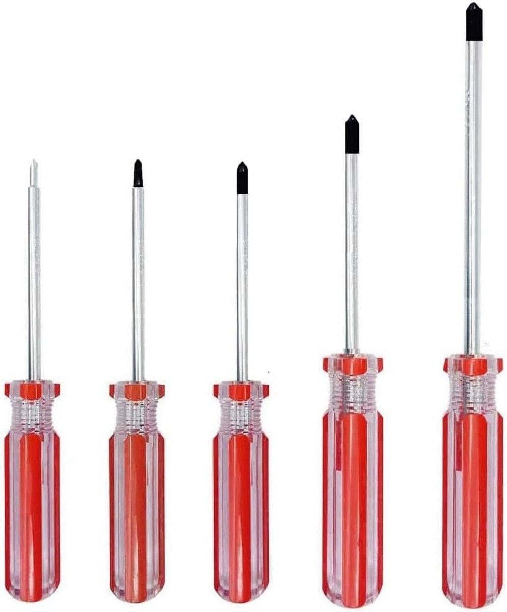 SnelShoppen - 5-delige Triwing Schroevendraaier Set - Magnetische Y000 (1.5mm), Y00 (2mm), Y0 (3mm), Y1 (4mm), Y2 (5mm) - Duurzaam Chrome Vanadium Sta
